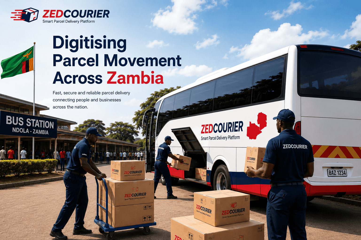 ZedCourier portal dashboard